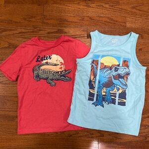 Graphic tee and tank top